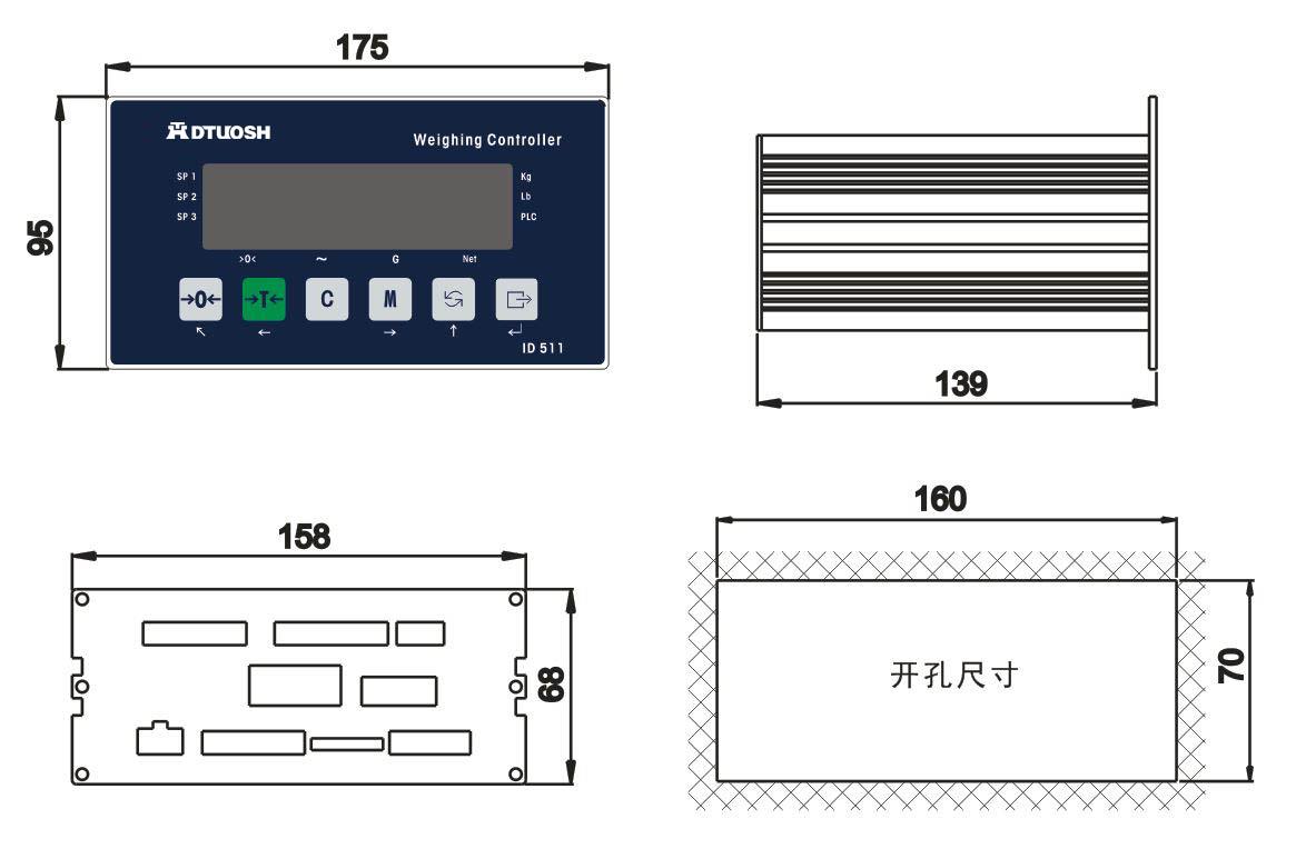 551面板式安裝 551面板式安裝